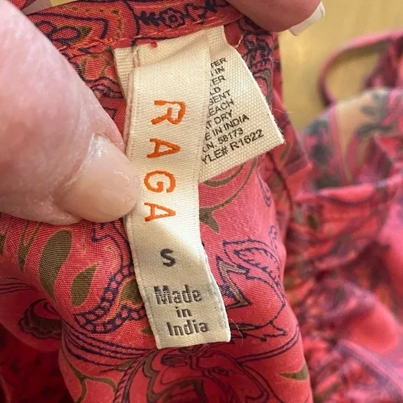 Raga Women’s Passion Struck Halter Maxi  Pink Print Dress NWOT small excellent - Picture 4 of 15